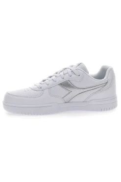 DIADORA Sneakers Bianche con Fregio Argento Raptor Low Moon WN Best
