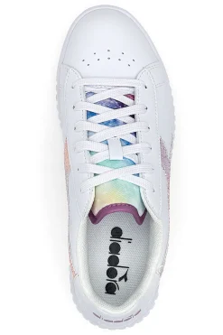 DIADORA Sneakers Bianche Con Fregio Arcobaleno Game Step Glow Gs