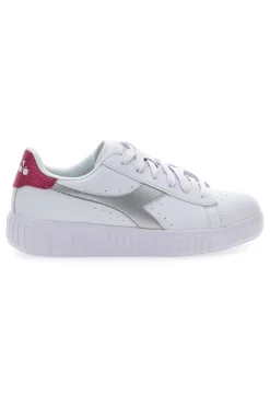 DIADORA Sneakers Bianche con Logo Argento GAME STEP METAL GS