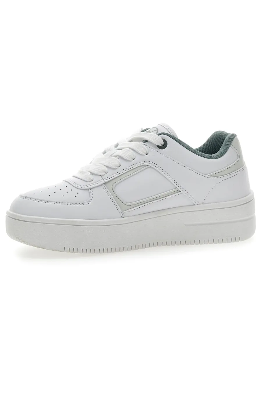 CHAMPION Sneakers Bianche Con Logo Laterale Foul Plat Element Outlet