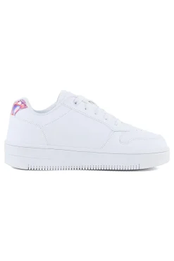 CHAMPION Sneakers Bianche Con Logo Laterale RD18 PLATFORM GLITTER G GS