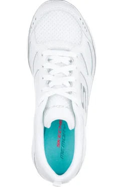 SKECHERS Sneakers Bianche Con Memory Foam Summits - Suited BIANCO/ARGENTO Sale