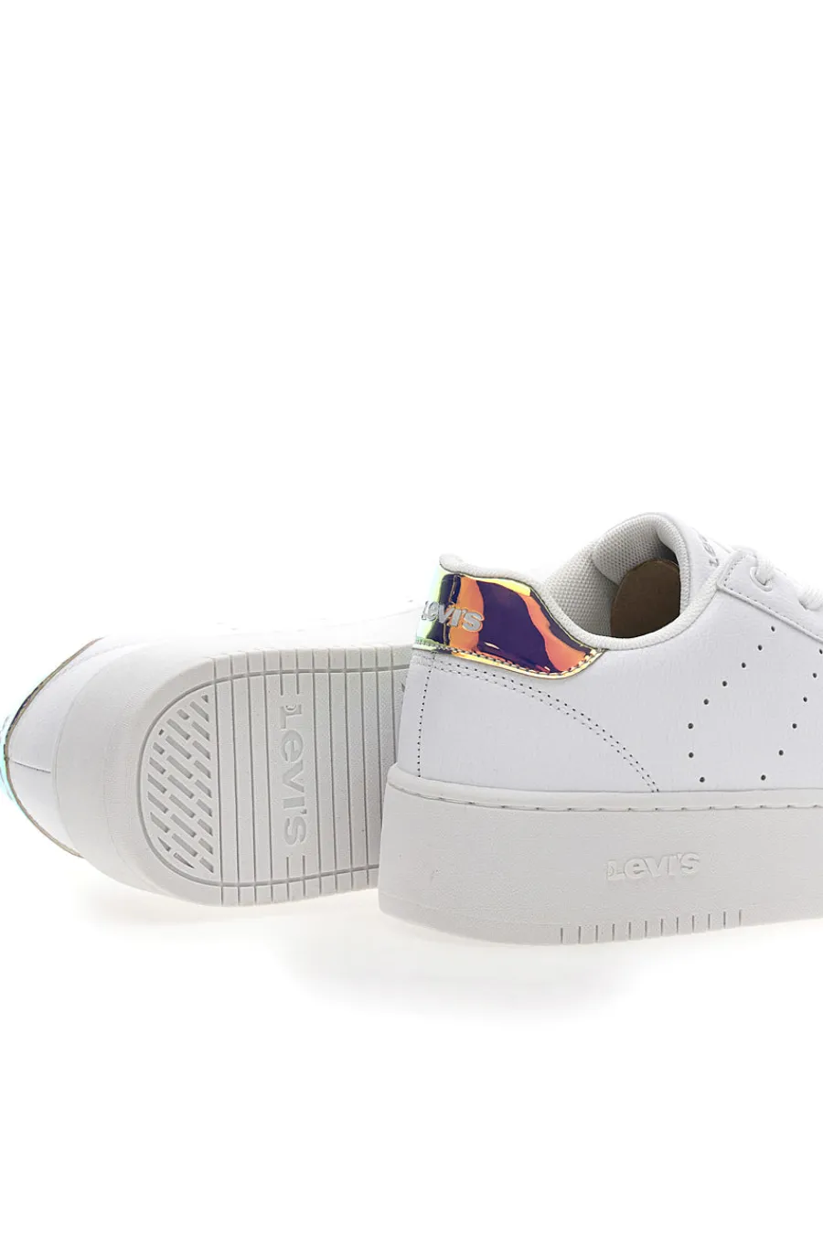 LEVI'S Sneakers bianche con platform AVENUE BOLD