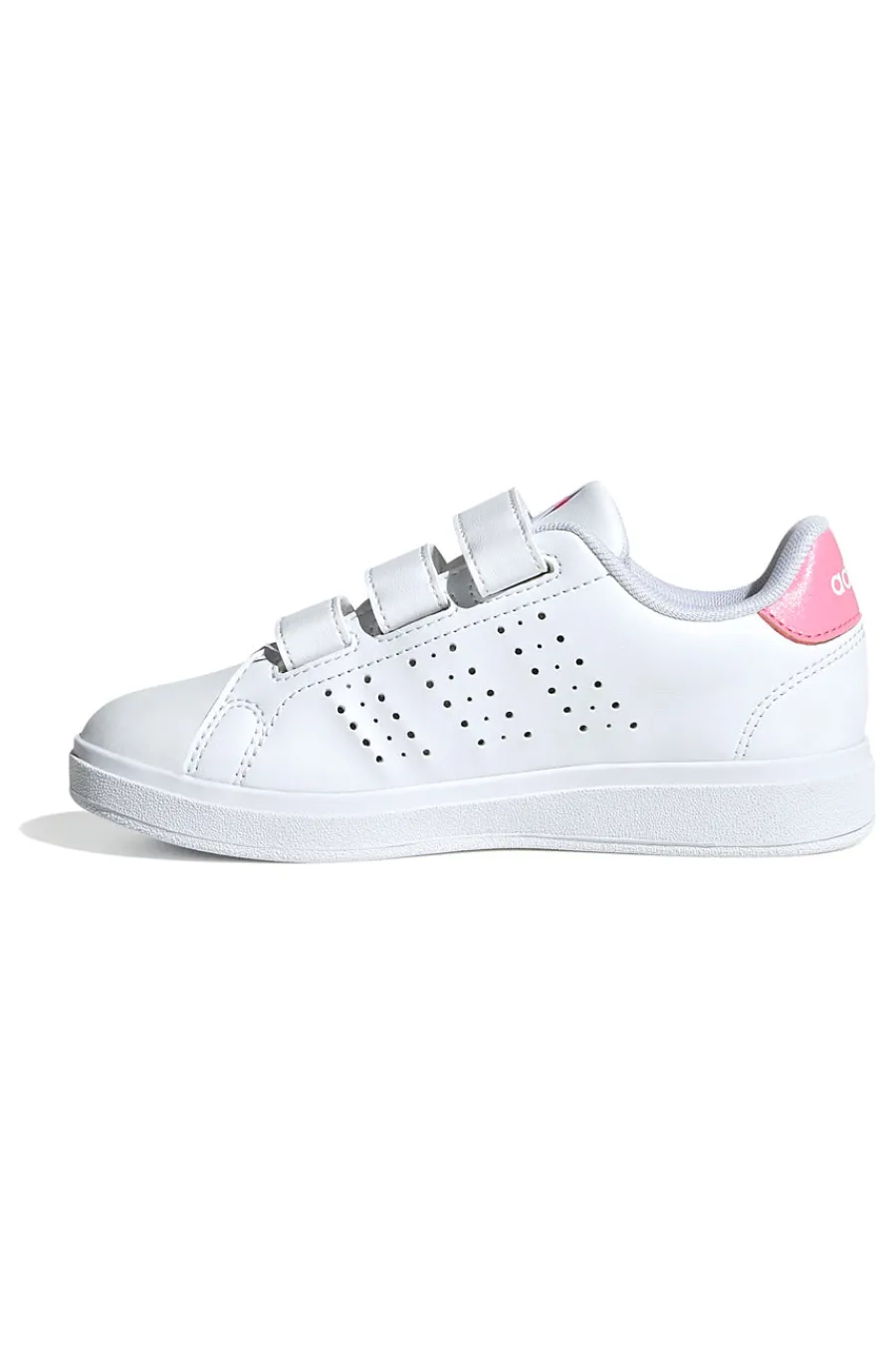 ADIDAS Sneakers bianche con strappo e dettagli rosa Advantage Base 2.0 CF C