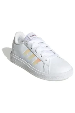 Donna ADIDAS Sneakers bianche con strisce iridescenti Grand Court 2 K