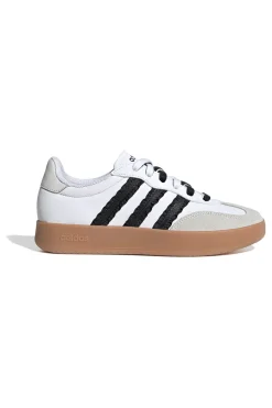 ADIDAS Sneakers bianche con strisce nere e punta in suede Barreda