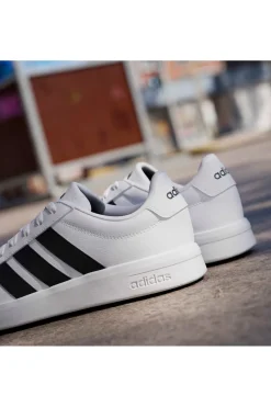Uomo ADIDAS Sneakers bianche con strisce nere GRAND COURT BASE 3.0