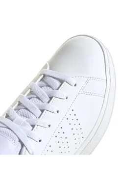 ADIDAS Sneakers bianche con strisce traforate in materiale riciclato Advantage Base 2 Hot