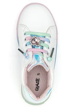 GRAZIE GIRL Sneakers Bianche con Suola e Lacci Multicolor 134353