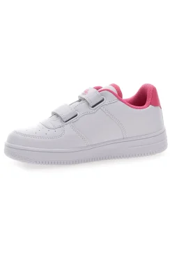 PITT KIDS Sneakers Bianche con Velcro e Dettagli Colorati K191562