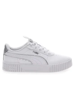 PUMA Sneakers Bianche e Argento Platform Carina 2.0 Pop Up Mtllcs Ps