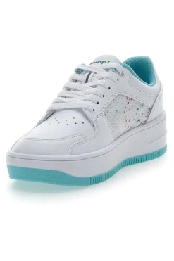 CHAMPION Sneakers Bianche e Azzurre Rebound Platform Abstract G PS