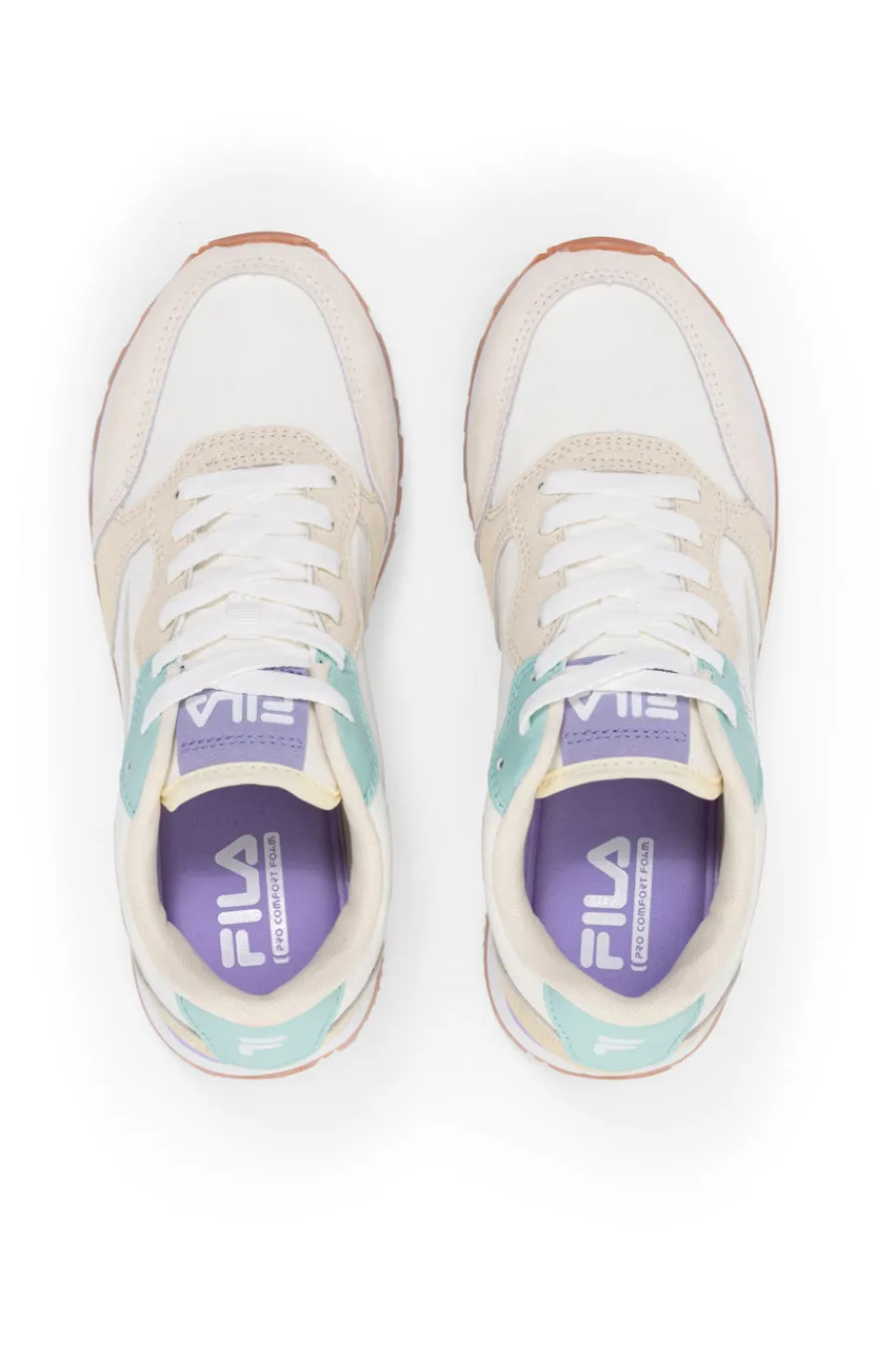 FILA Sneakers bianche e beige con suola a contrasto COURTBAY Clearance