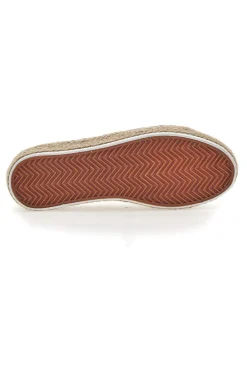 Donna ENERGY Sneakers Bianche e Beige Con Trama Ricamata e Flatform 122