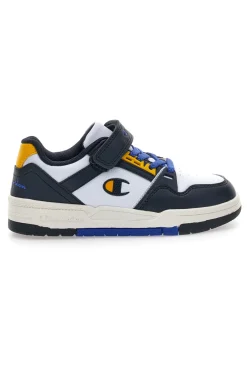 CHAMPION Sneakers bianche e blu con dettagli gialli RD18 Heritage Evolve B PS
