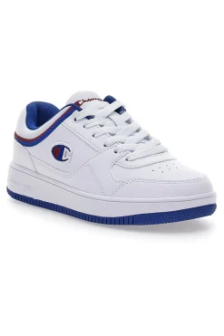 CHAMPION Sneakers Bianche e Con Dettagli e Suola Blu RD18 LOW B GS