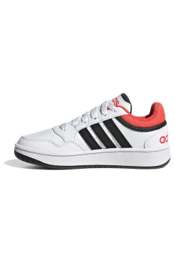 ADIDAS Sneakers bianche e nere basse Hoops 3.0 K