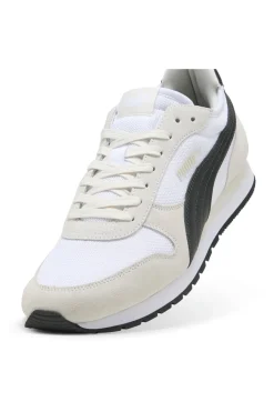 Uomo PUMA Sneakers Bianche e Nere con Tomaia in Mesh ST MILER