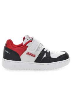 JOMA Sneakers Bianche e Nere con Velcro PLATEA LOW JR 2506