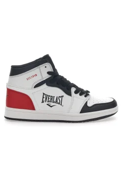 Uomo EVERLAST Sneakers Bianche e Nere Mid-Cut 716