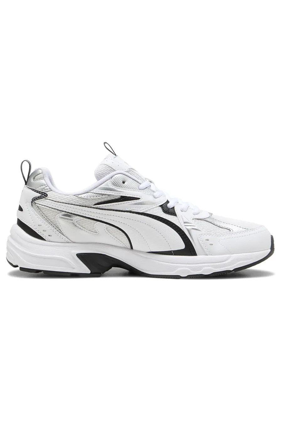Uomo PUMA Sneakers bianche e nere stile running Milenio tech