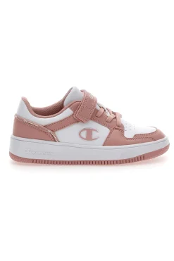 CHAMPION Sneakers Bianche e Rosa Rebound 2 Low G Ps