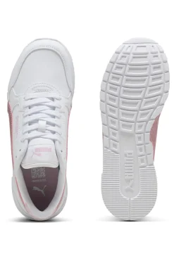 PUMA Sneakers Bianche e Rosa ST Runner v4 SL Glitter Jr