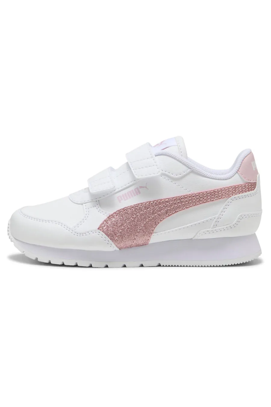 PUMA Sneakers Bianche e Rosa St Runner V4 Sl Glitter V Ps