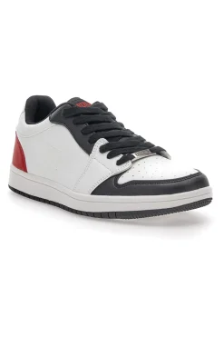 Uomo EVERLAST Sneakers Bianche e Rosse Casual 715