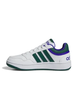 ADIDAS Sneakers Bianche e Verdi Hoops 3 K