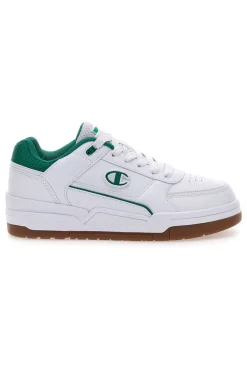 Uomo CHAMPION Sneakers Bianche e Verdi con Tomaia Traforata RD18 HERITAGE LOW