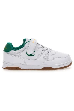 CHAMPION Sneakers Bianche e Verdi con Velcro CLY 87 B PS