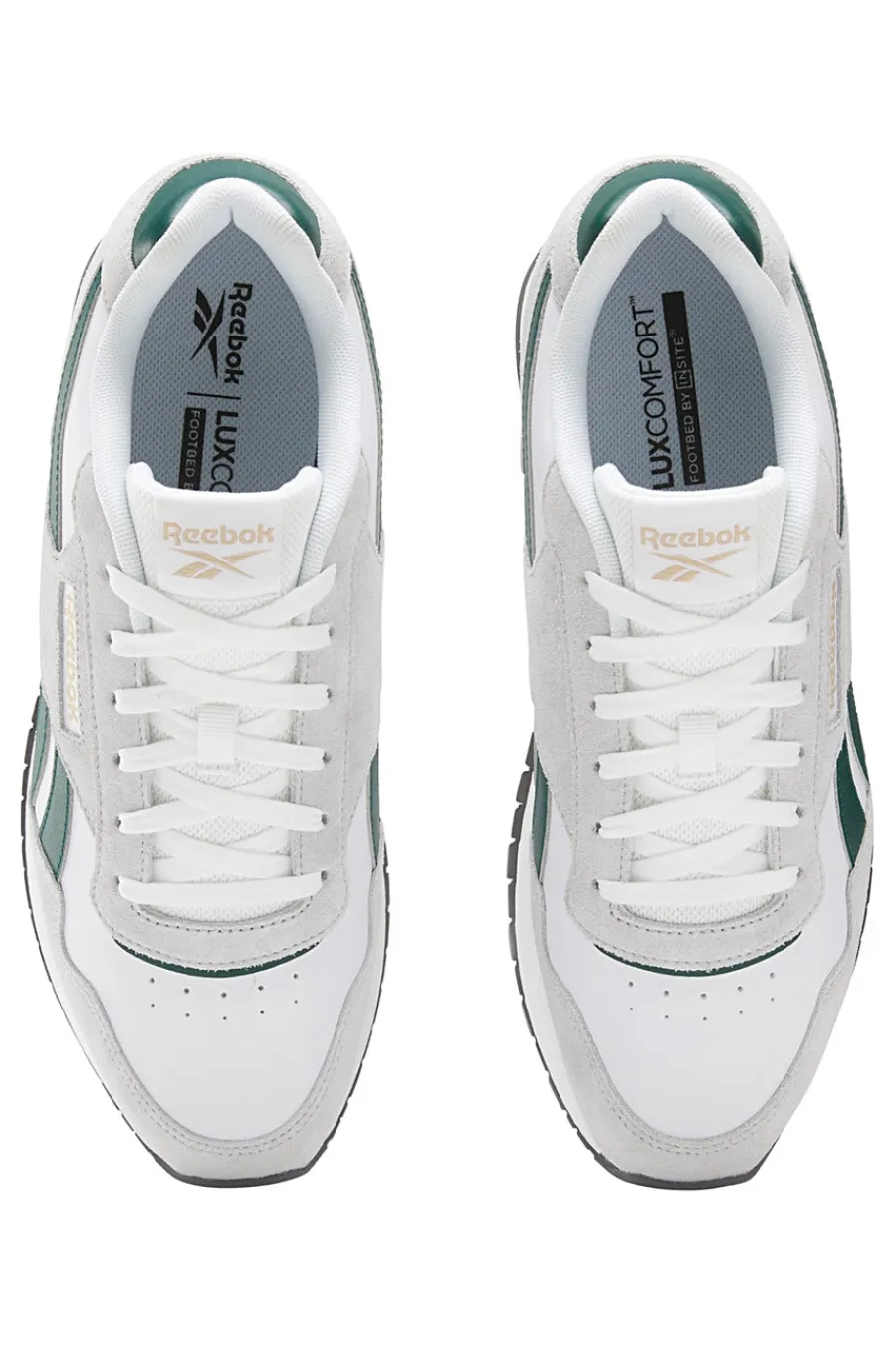 Uomo REEBOK Sneakers Bianche e Verdi Glide