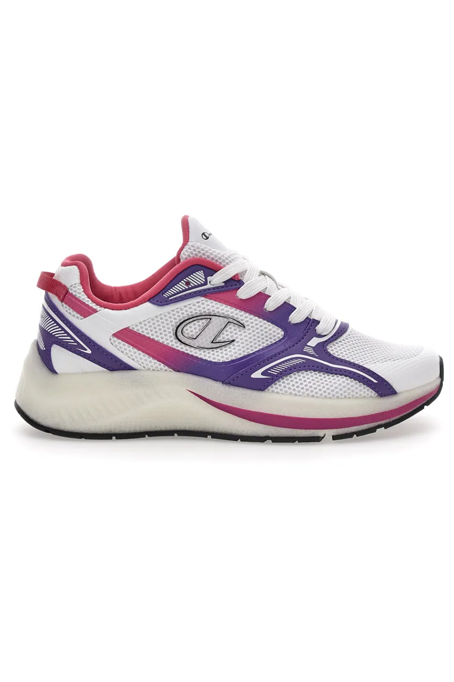 CHAMPION Sneakers Bianche e Viola Con Mesh Vibe Best