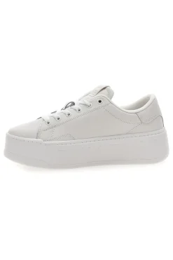TOMMY HILFIGER Sneakers bianche flatform cupsole Tommy jeans Tjw Script Cupsole Flatform Hot