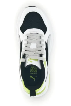 PUMA Sneakers bianche grigie e nere in mesh Trinity 2 LT Jr