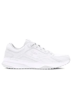 Uomo UNDER ARMOUR Sneakers bianche in mesh con inserti in pelle Edge Leather
