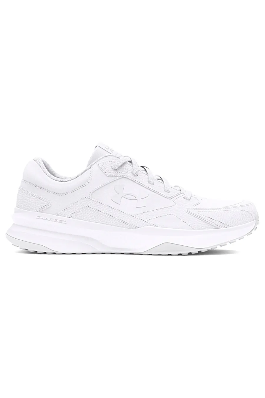 Uomo UNDER ARMOUR Sneakers bianche in mesh con inserti in pelle Edge Leather
