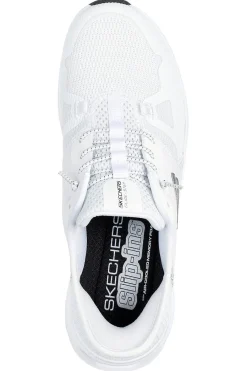 SKECHERS Sneakers bianche in mesh slip-ins con air-cooled memory foam Glide-Step Pro Clearance