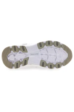 Donna SKECHERS Sneakers bianche in pelle con Memory Foam Iconic Unabashed