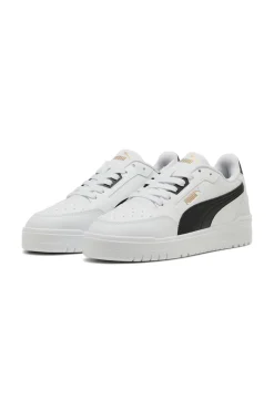Uomo PUMA Sneakers bianche in pelle con dettagli neri Shuffle Downtown