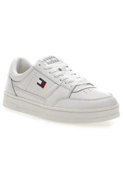Uomo TOMMY HILFIGER Sneakers bianche in pelle con soletta estraibile Tommy jeans The greenwich new ess