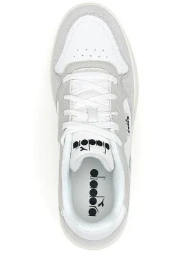 Uomo DIADORA Sneakers bianche inserti a contrasto in pelle Ginger S