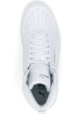 Uomo PUMA Sneakers bianche mid-cut tomaia liscia Caven 2 Mid