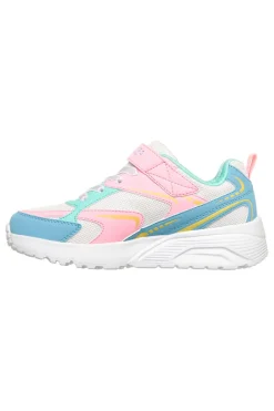 SKECHERS Sneakers bianche multicolor chiusura a strappo Uno Lite Vista Strike