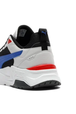 Uomo PUMA Sneakers bianche nere e blu in mesh Trinity 2 LT