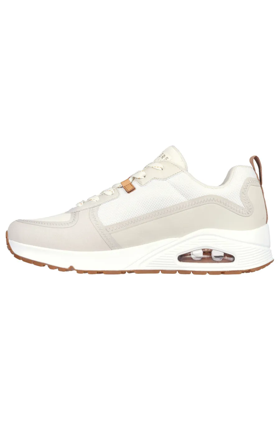 Uomo SKECHERS Sneakers Bianche Uno Layover