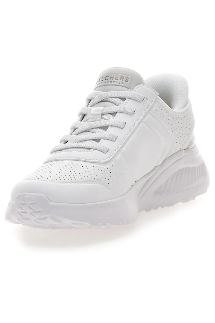 SKECHERS Sneakers bianche slip-ins con platform e memory foam Uno Lite Floating Steps Discount