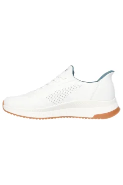 Uomo SKECHERS Sneakers bianche slip-ins Memory Foam BOBS Squad 4 Direct Step