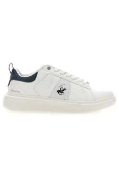 Uomo BEVERLY HILLS Sneakers Bianco e Blu polo club BHM6140